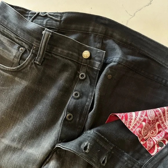 Left Field Black Selvedge Jeans - Picture 4 of 11